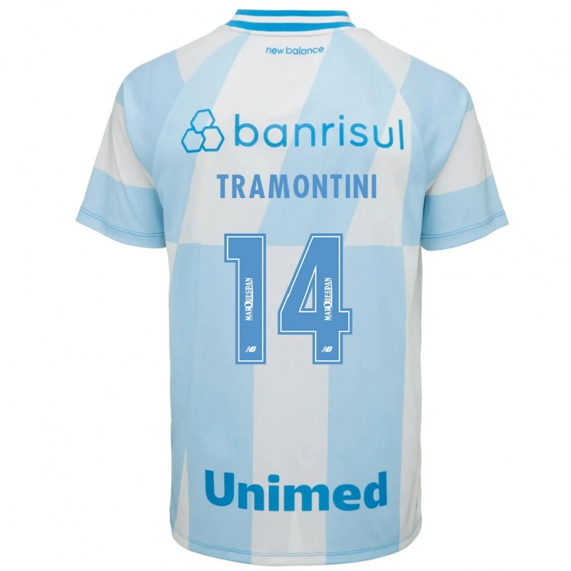Danxen Niño Camiseta Bernardo Tramontini #14 Azul Claro Blanco 2ª Equipación 2026/27 La Camisa