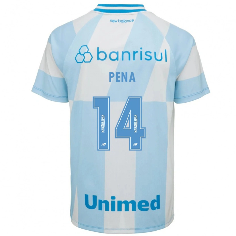 Danxen Niño Camiseta Jessica Peña #14 Azul Claro Blanco 2ª Equipación 2026/27 La Camisa