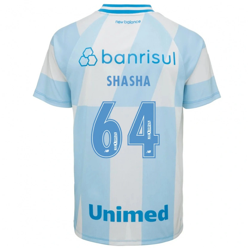 Danxen Niño Camiseta Shashá #64 Azul Claro Blanco 2ª Equipación 2026/27 La Camisa