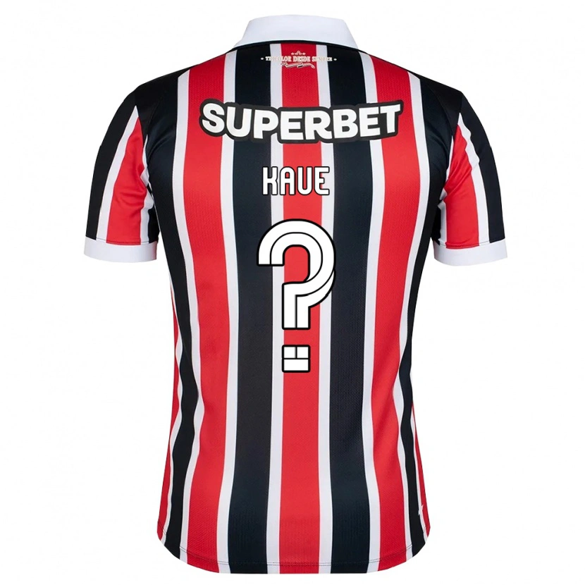 Danxen Niño Camiseta Kaue #0 Rojo Blanco Negro 2ª Equipación 2026/27 La Camisa