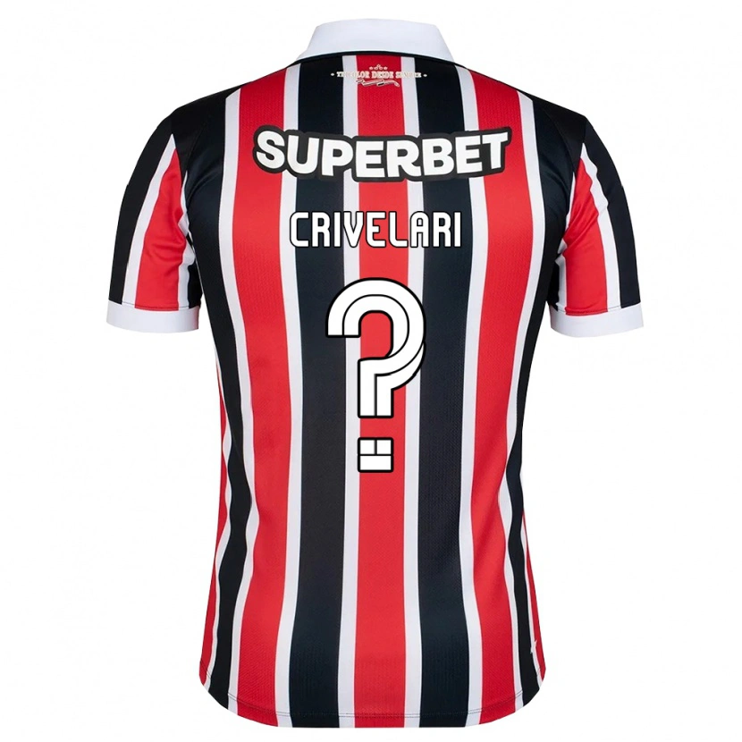 Danxen Niño Camiseta Giovanna Crivelari #0 Rojo Blanco Negro 2ª Equipación 2026/27 La Camisa