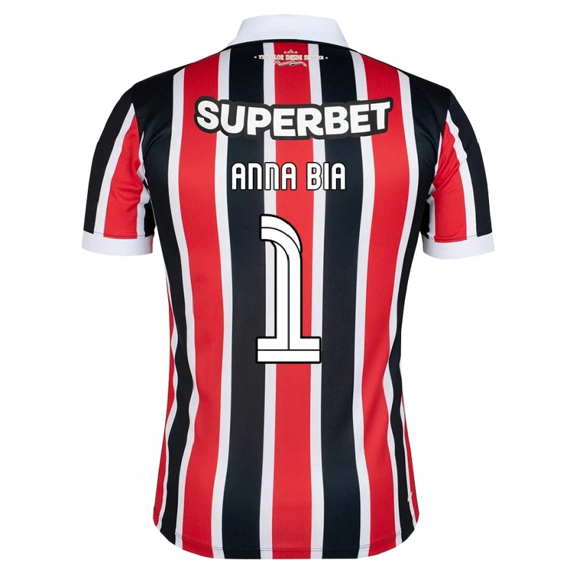 Danxen Niño Camiseta Anna Bia #1 Rojo Blanco Negro 2ª Equipación 2026/27 La Camisa