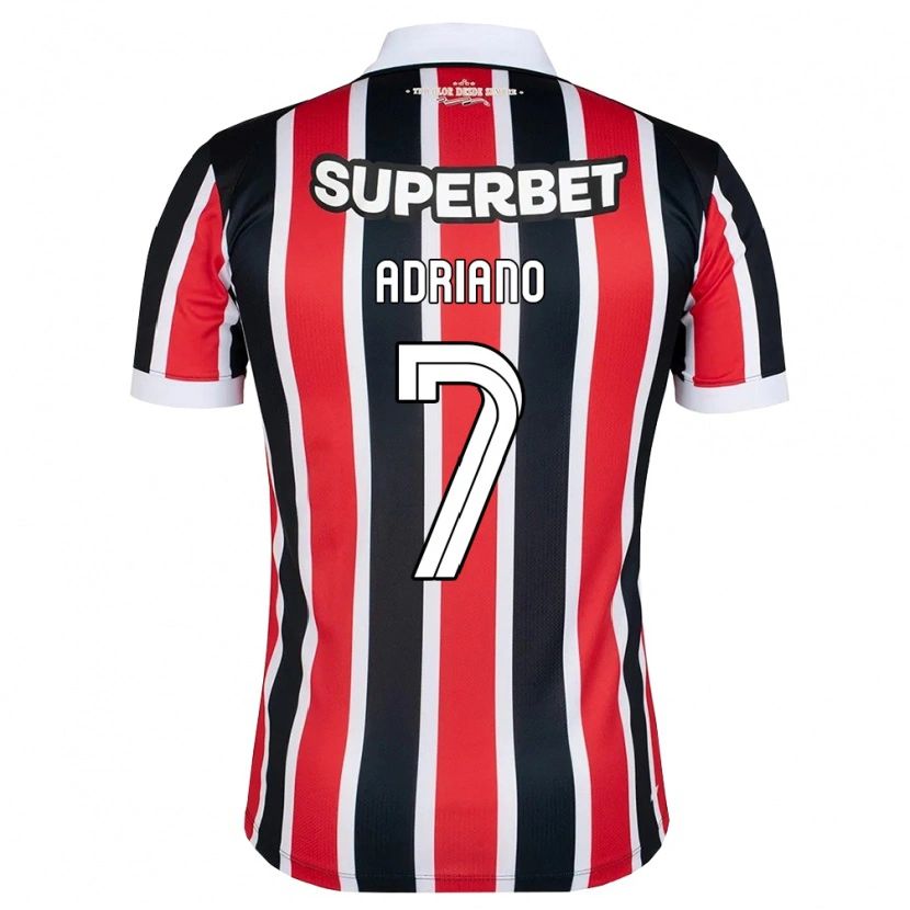 Danxen Niño Camiseta João Adriano #7 Rojo Blanco Negro 2ª Equipación 2026/27 La Camisa