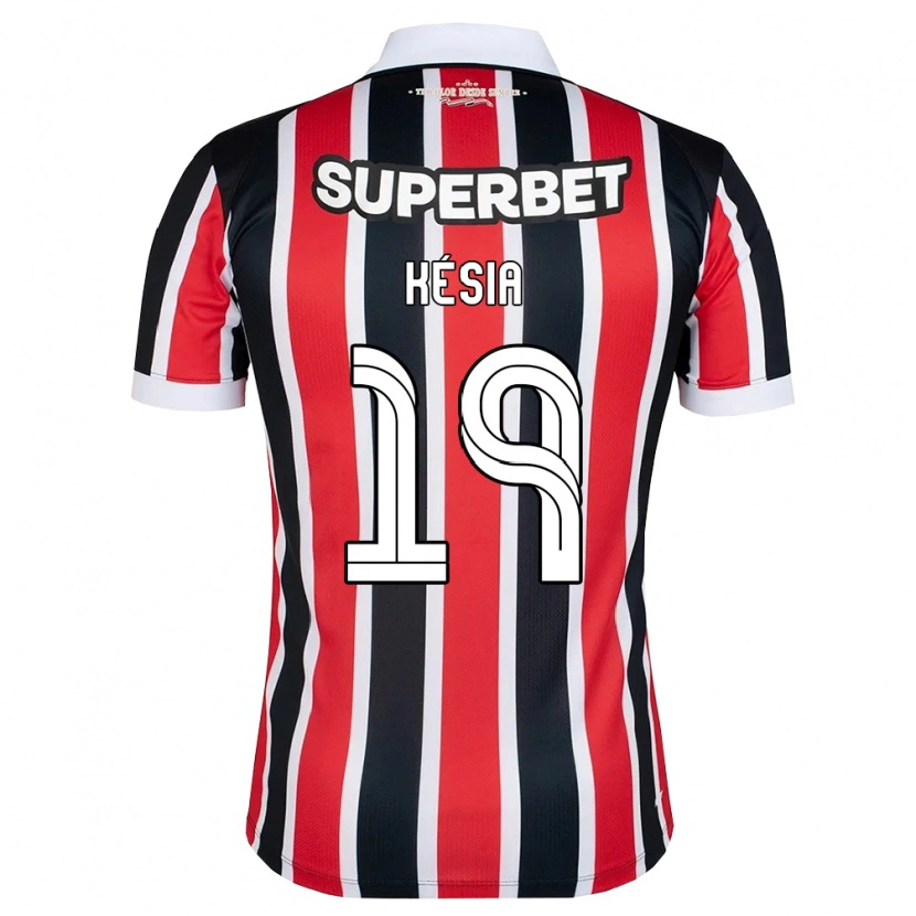 Danxen Niño Camiseta Késia #19 Rojo Blanco Negro 2ª Equipación 2026/27 La Camisa