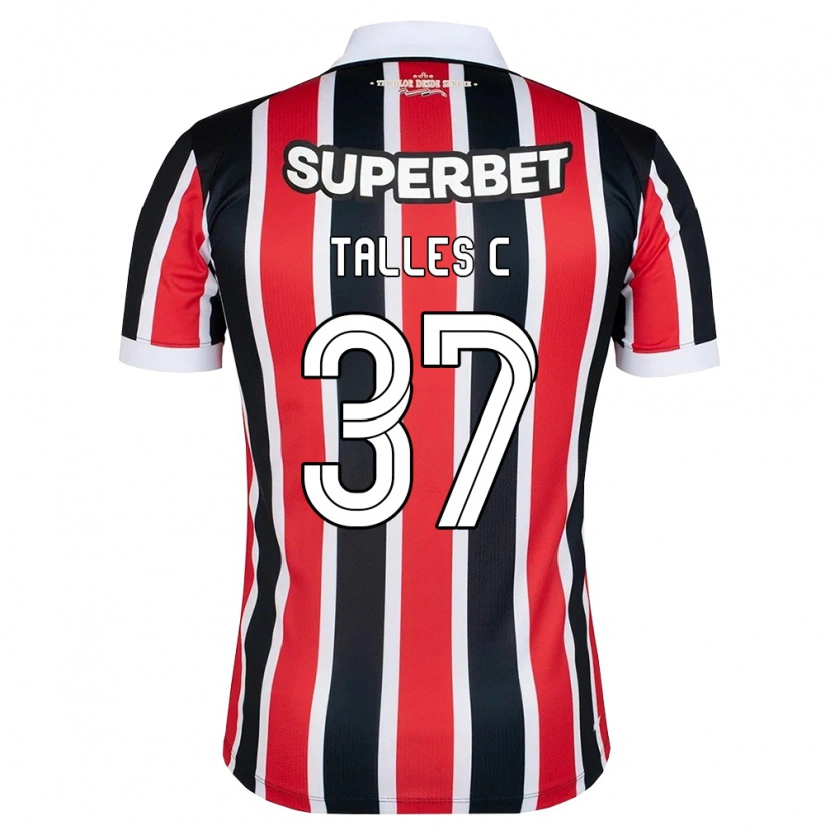 Danxen Niño Camiseta Talles #37 Rojo Blanco Negro 2ª Equipación 2026/27 La Camisa