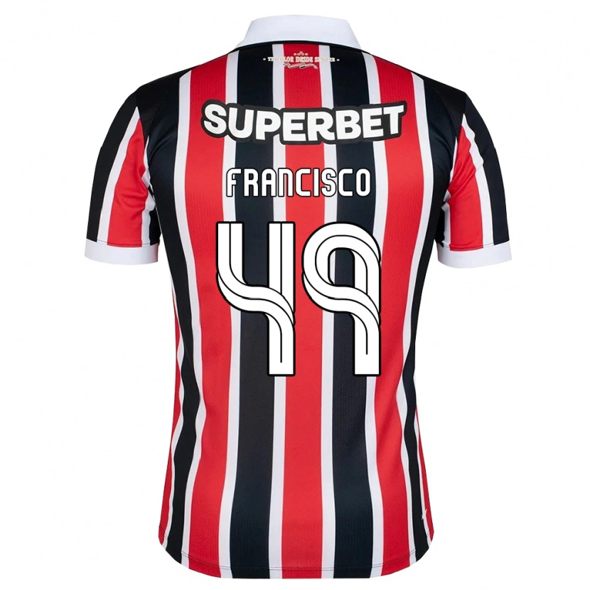 Danxen Niño Camiseta Ryan Francisco #49 Rojo Blanco Negro 2ª Equipación 2026/27 La Camisa