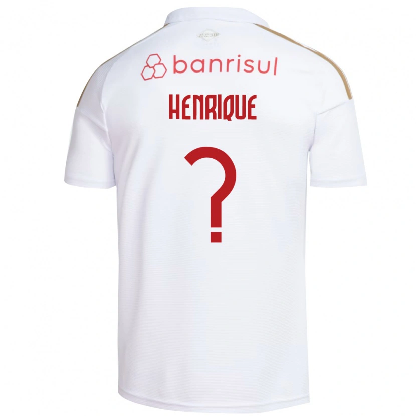 Danxen Niño Camiseta Henrique De Aguiar De Mendonça #0 Blanco Rojo 2ª Equipación 2026/27 La Camisa