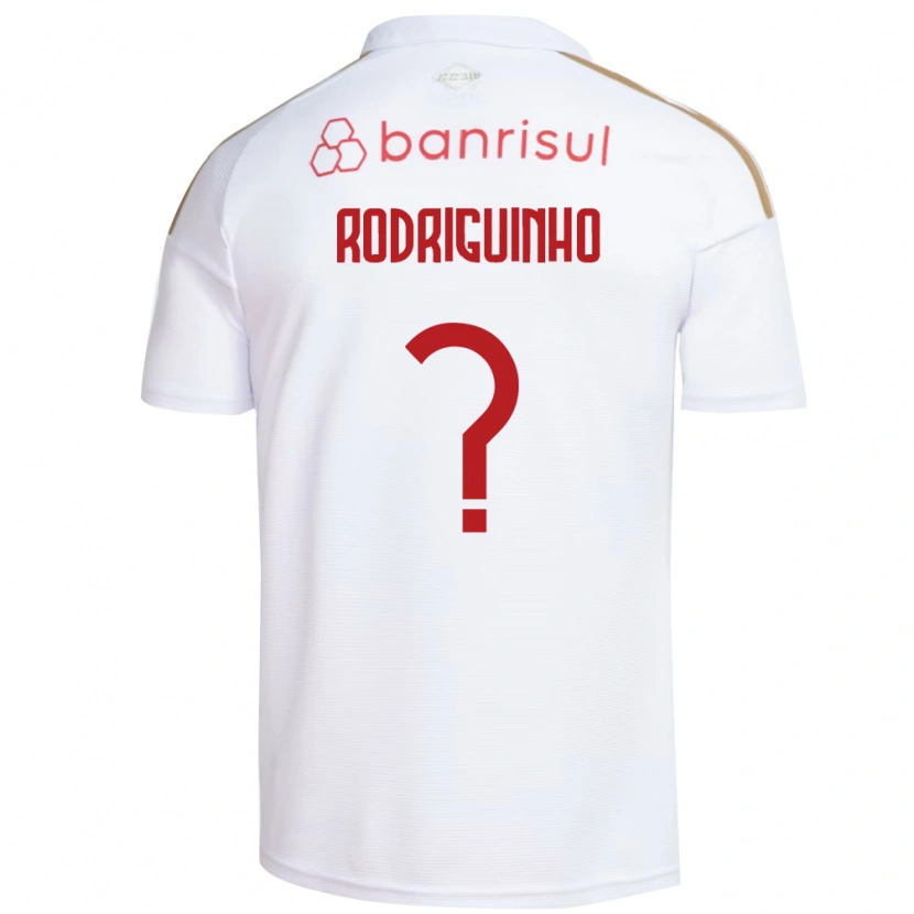 Danxen Niño Camiseta Rodriguinho #0 Blanco Rojo 2ª Equipación 2026/27 La Camisa