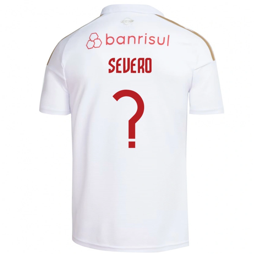 Danxen Niño Camiseta Lucas Severo #0 Blanco Rojo 2ª Equipación 2026/27 La Camisa