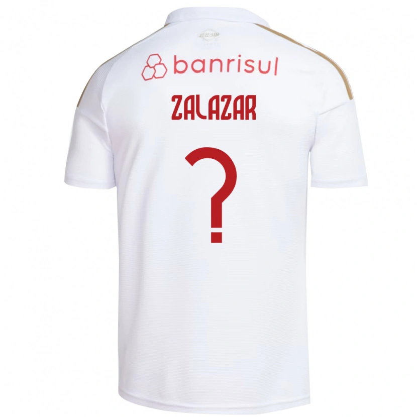Danxen Niño Camiseta Maxi Zalazar #0 Blanco Rojo 2ª Equipación 2026/27 La Camisa