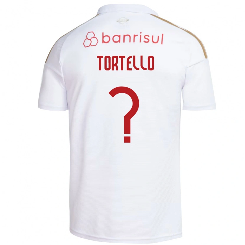 Danxen Niño Camiseta Tortello #0 Blanco Rojo 2ª Equipación 2026/27 La Camisa