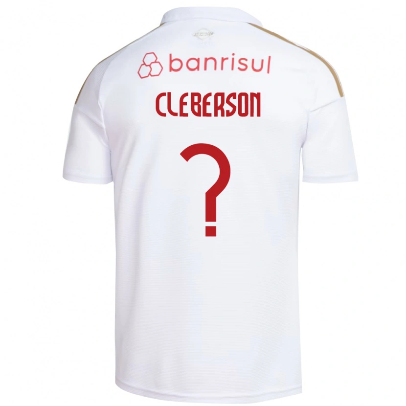Danxen Niño Camiseta Cleberson #0 Blanco Rojo 2ª Equipación 2026/27 La Camisa