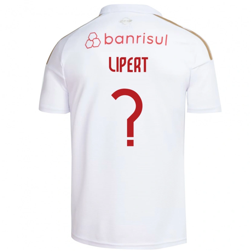 Danxen Niño Camiseta Henrique Lipert #0 Blanco Rojo 2ª Equipación 2026/27 La Camisa