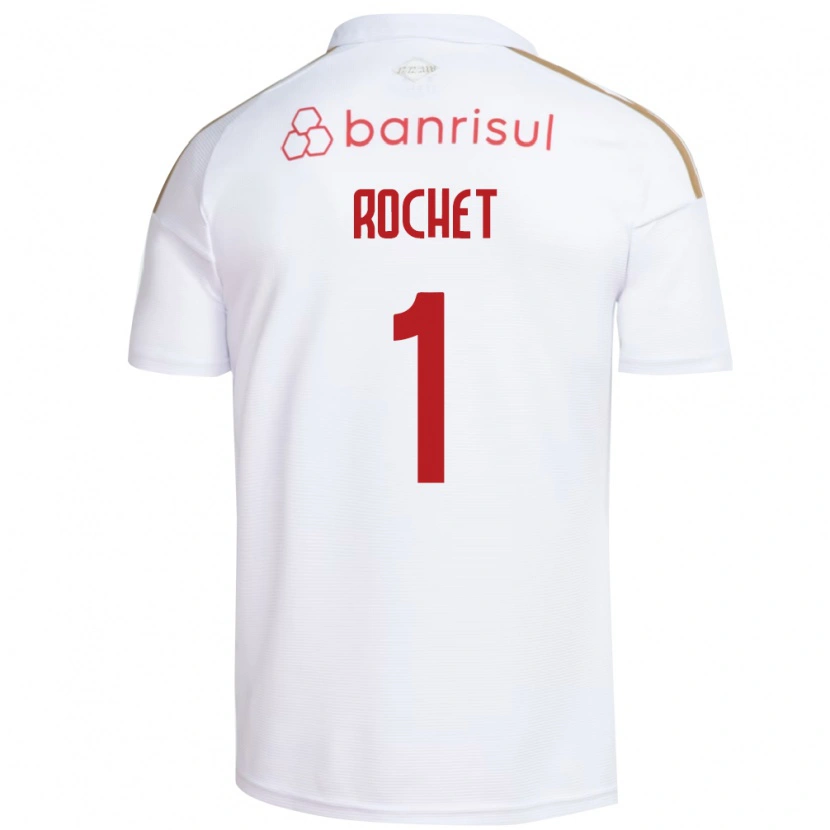 Danxen Niño Camiseta Sergio Rochet #1 Blanco Rojo 2ª Equipación 2026/27 La Camisa
