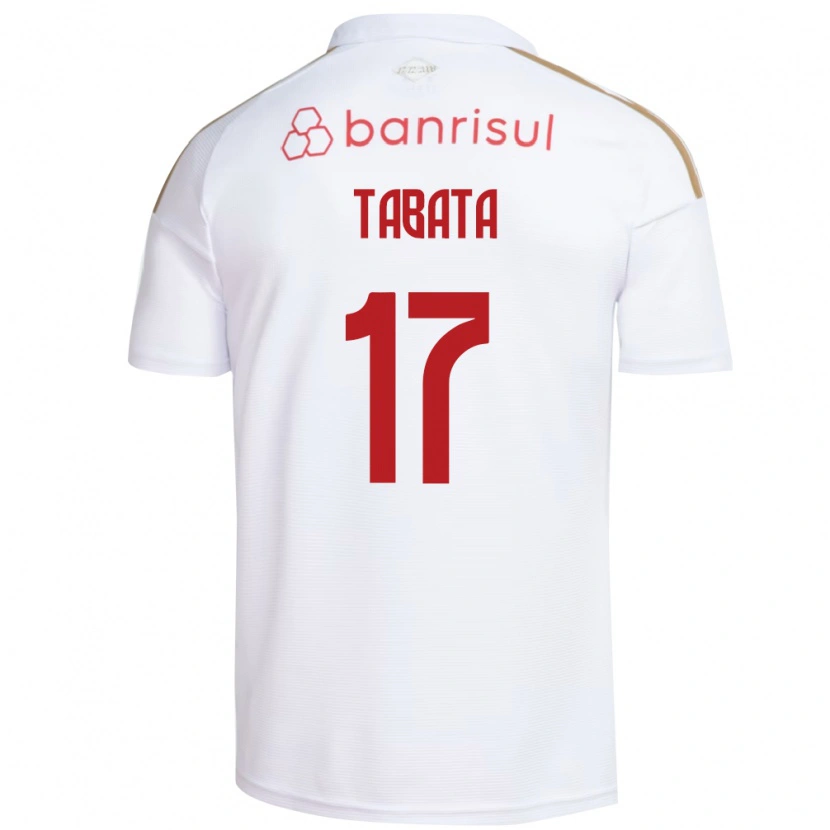 Danxen Niño Camiseta Bruno Tabata #17 Blanco Rojo 2ª Equipación 2026/27 La Camisa