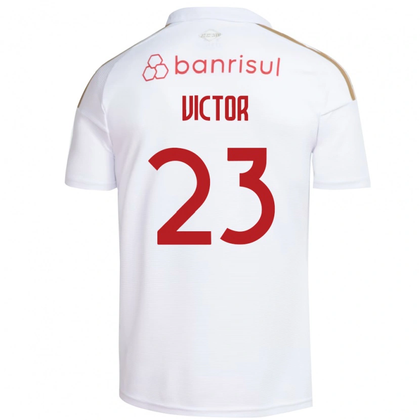 Danxen Niño Camiseta Paulo Victor #23 Blanco Rojo 2ª Equipación 2026/27 La Camisa