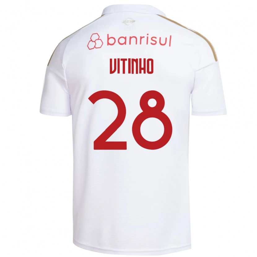 Danxen Niño Camiseta Vitinho #28 Blanco Rojo 2ª Equipación 2026/27 La Camisa