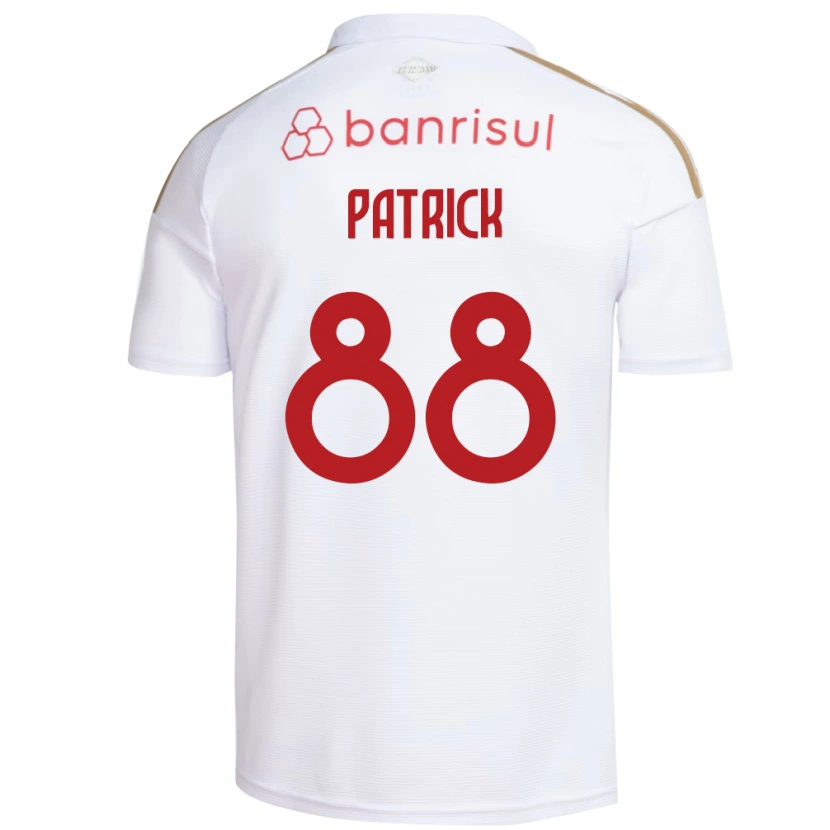 Danxen Niño Camiseta Patrick #88 Blanco Rojo 2ª Equipación 2026/27 La Camisa