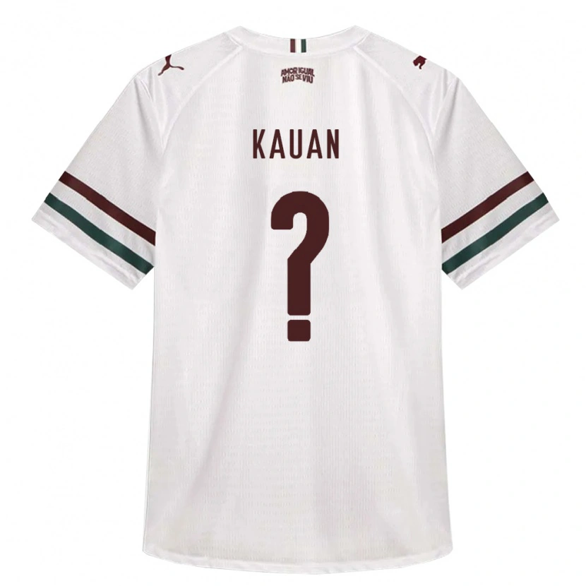Danxen Niño Camiseta Victor Kauan Ferreira Lauriano Sousa #0 Blanco Verde Borgoña 2ª Equipación 2026/27 La Camisa