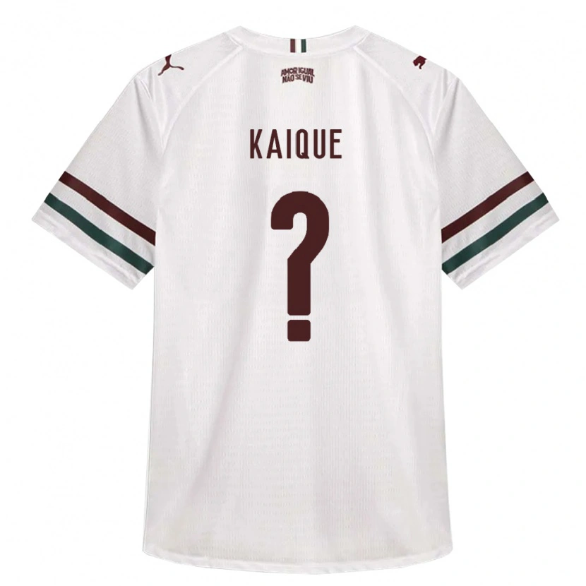 Danxen Niño Camiseta Kaique Souza Pereira #0 Blanco Verde Borgoña 2ª Equipación 2026/27 La Camisa