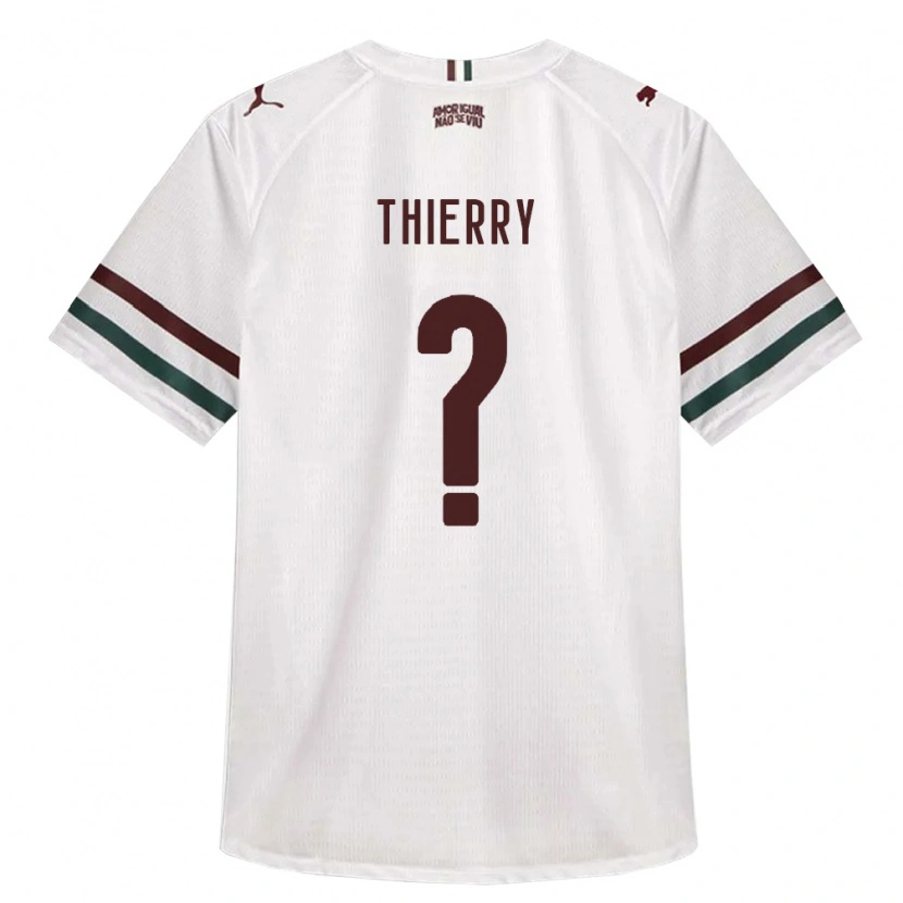 Danxen Niño Camiseta Thierry Hanrry Costa Chaves #0 Blanco Verde Borgoña 2ª Equipación 2026/27 La Camisa
