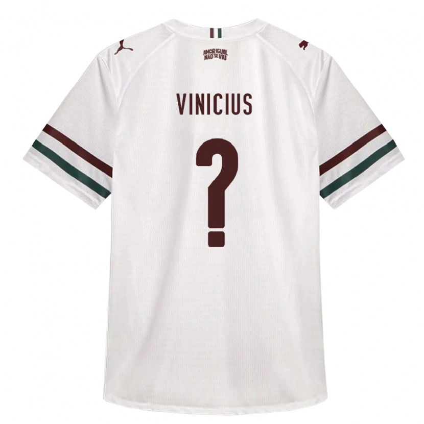 Danxen Niño Camiseta Vinicius #0 Blanco Verde Borgoña 2ª Equipación 2026/27 La Camisa