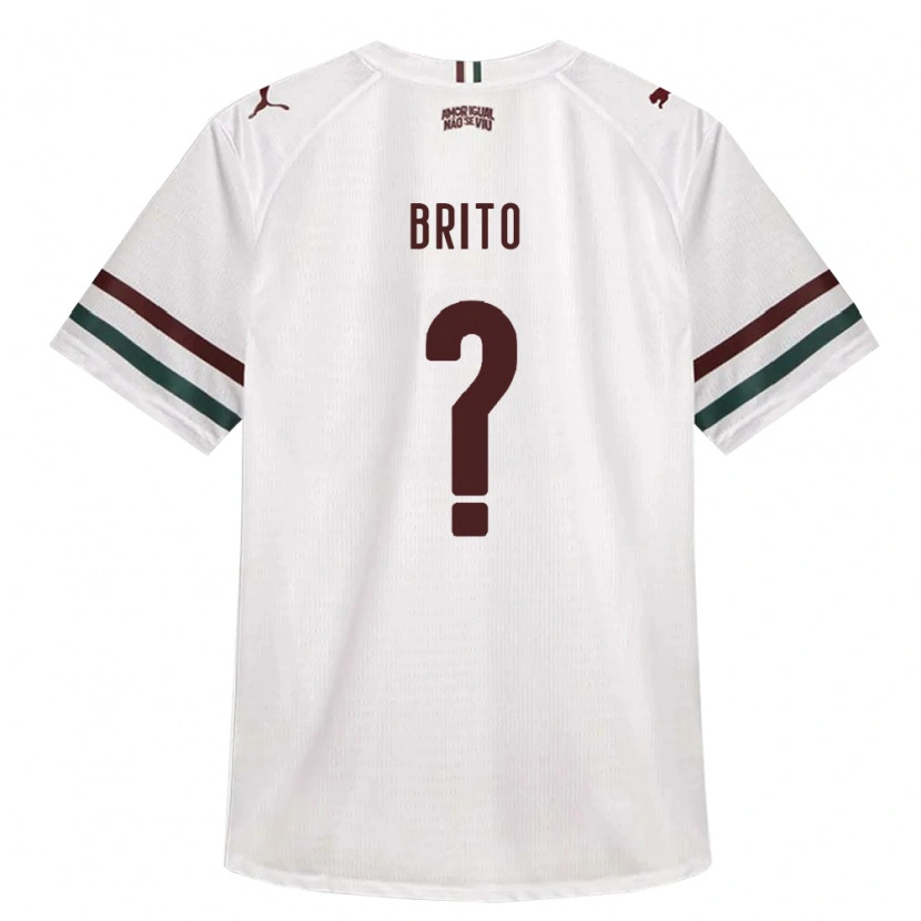 Danxen Niño Camiseta Luan Brito #0 Blanco Verde Borgoña 2ª Equipación 2026/27 La Camisa