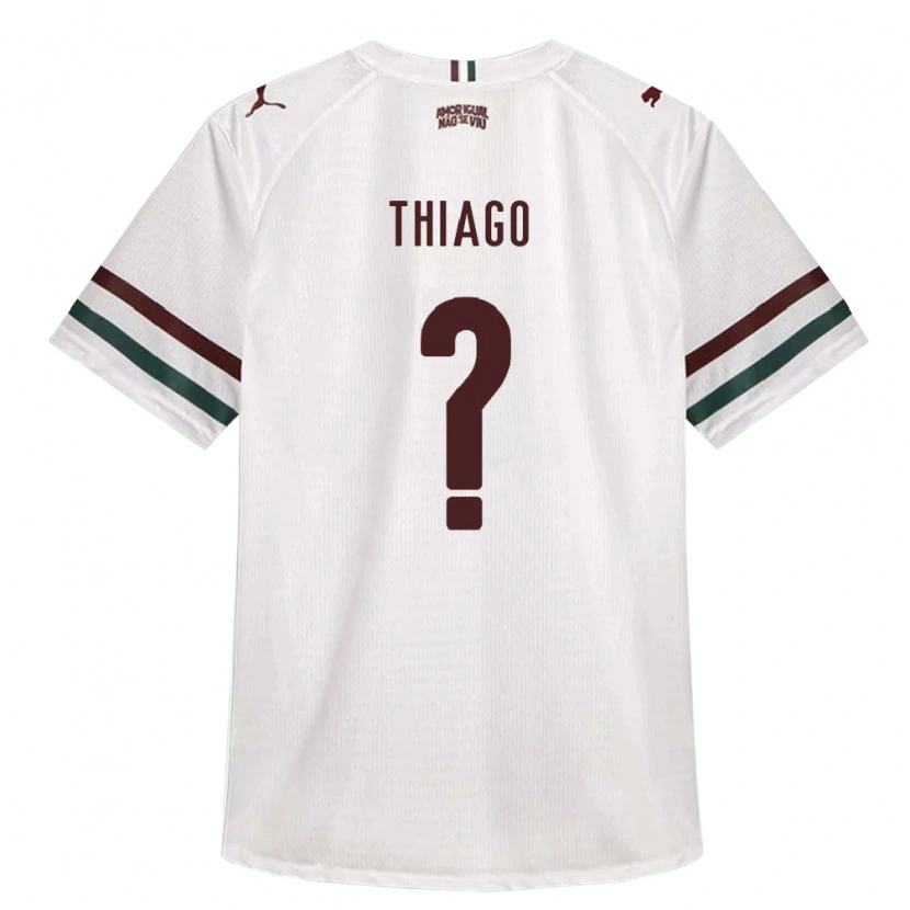 Danxen Niño Camiseta Thiago #0 Blanco Verde Borgoña 2ª Equipación 2026/27 La Camisa