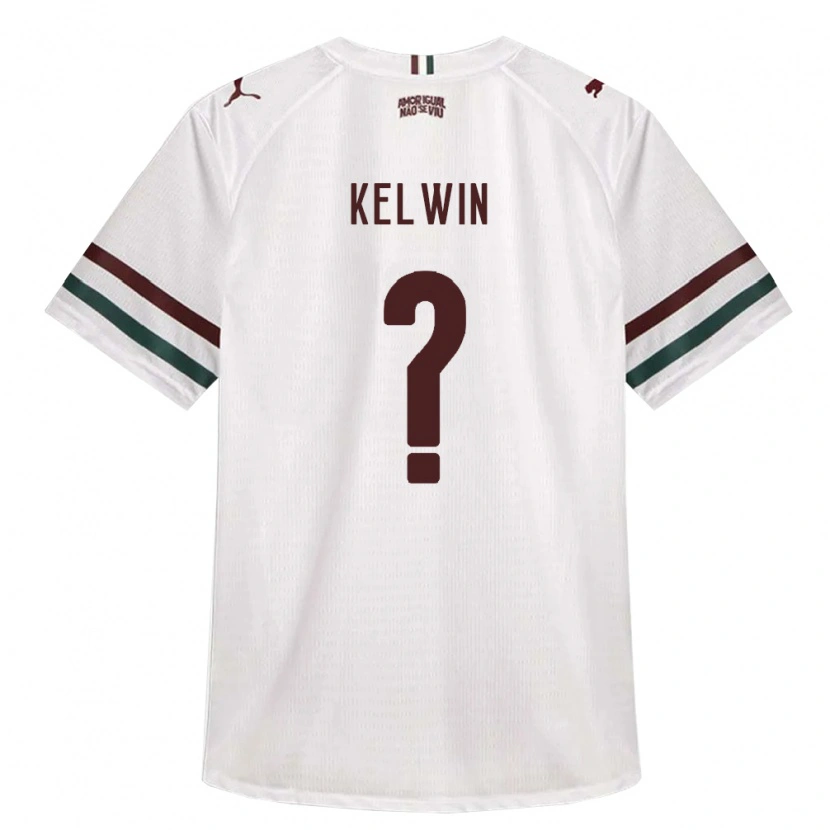 Danxen Niño Camiseta Kelwin #0 Blanco Verde Borgoña 2ª Equipación 2026/27 La Camisa