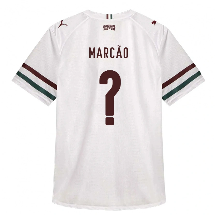 Danxen Niño Camiseta Marcão Henrique #0 Blanco Verde Borgoña 2ª Equipación 2026/27 La Camisa