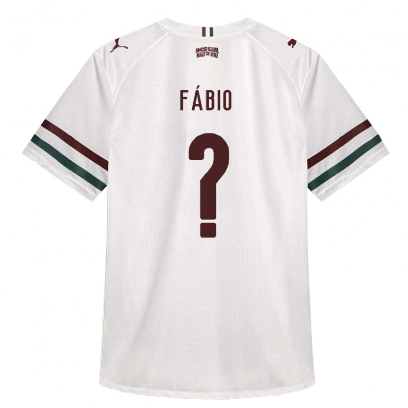 Danxen Niño Camiseta Fábio #0 Blanco Verde Borgoña 2ª Equipación 2026/27 La Camisa
