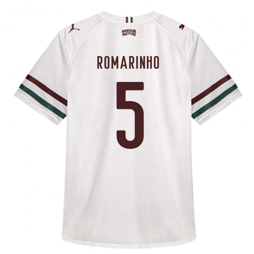 Danxen Niño Camiseta Romarinho #5 Blanco Verde Borgoña 2ª Equipación 2026/27 La Camisa