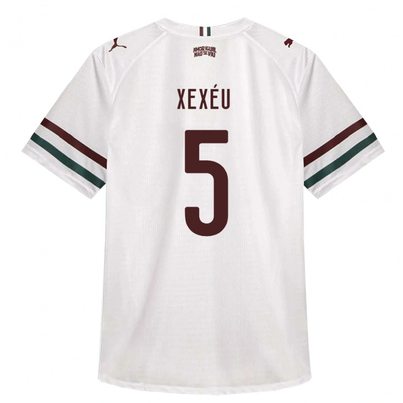 Danxen Niño Camiseta Xexéu #5 Blanco Verde Borgoña 2ª Equipación 2026/27 La Camisa