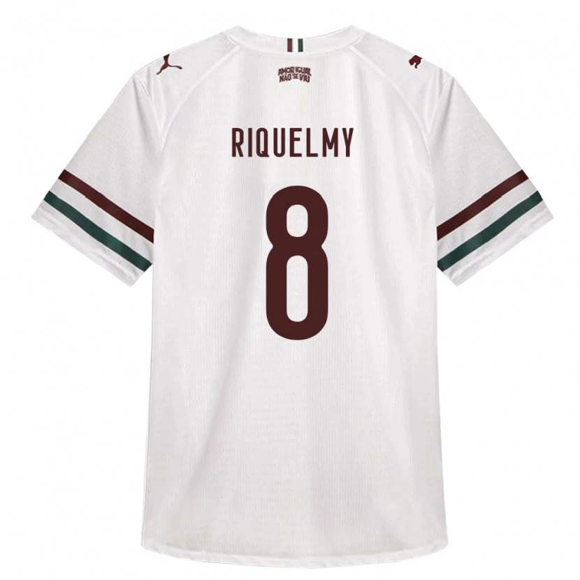 Danxen Niño Camiseta Riquelmy Tavares #8 Blanco Verde Borgoña 2ª Equipación 2026/27 La Camisa