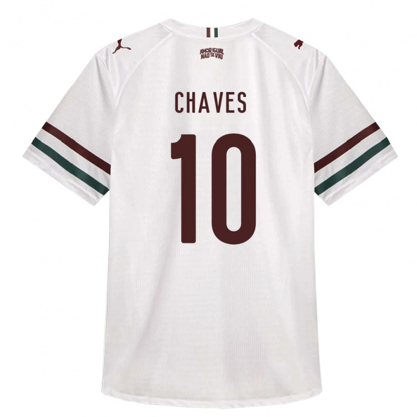 Danxen Niño Camiseta Carol Chaves #10 Blanco Verde Borgoña 2ª Equipación 2026/27 La Camisa