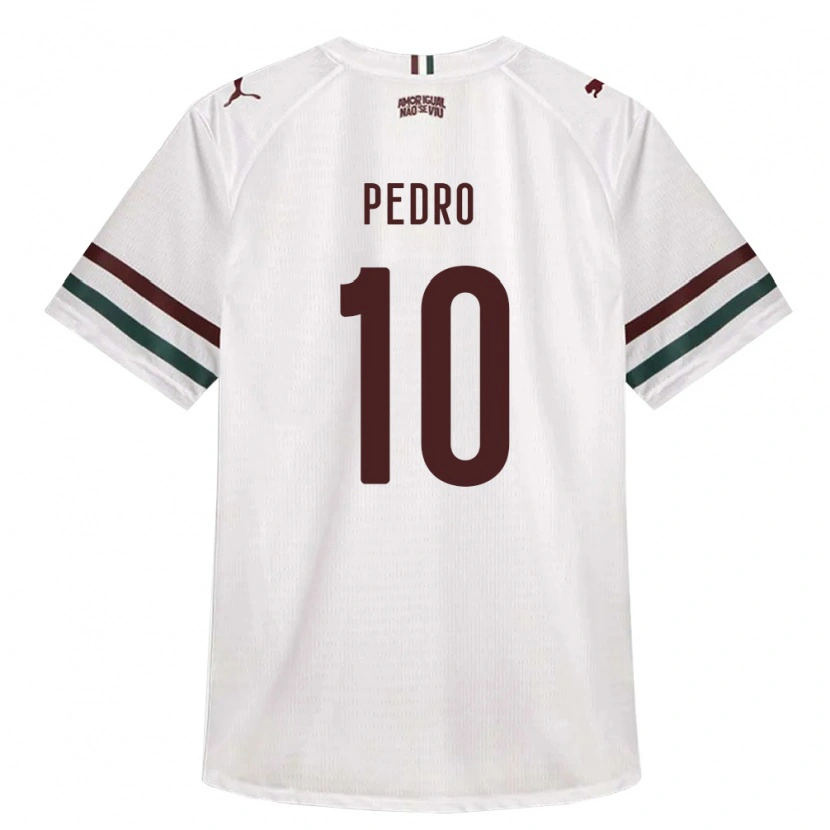 Danxen Niño Camiseta Matheus Pedro #10 Blanco Verde Borgoña 2ª Equipación 2026/27 La Camisa