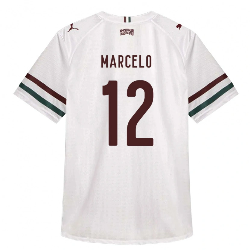 Danxen Niño Camiseta Marcelo #12 Blanco Verde Borgoña 2ª Equipación 2026/27 La Camisa