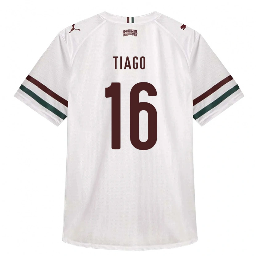 Danxen Niño Camiseta Tiago Lucas Costa #16 Blanco Verde Borgoña 2ª Equipación 2026/27 La Camisa