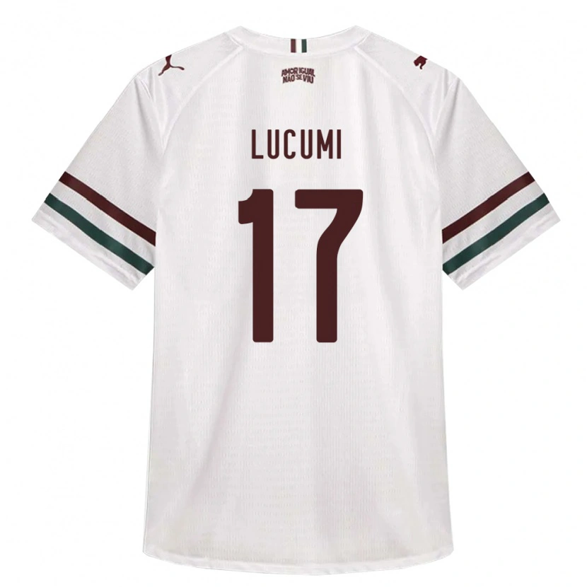 Danxen Niño Camiseta Jan Lucumi #17 Blanco Verde Borgoña 2ª Equipación 2026/27 La Camisa