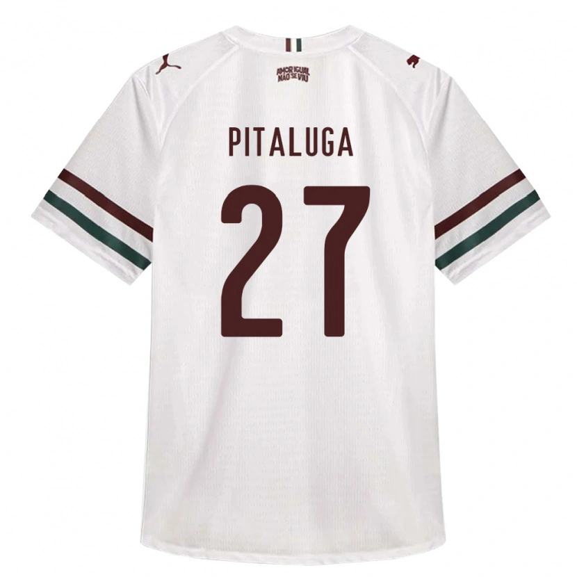 Danxen Niño Camiseta Marcelo Pitaluga #27 Blanco Verde Borgoña 2ª Equipación 2026/27 La Camisa