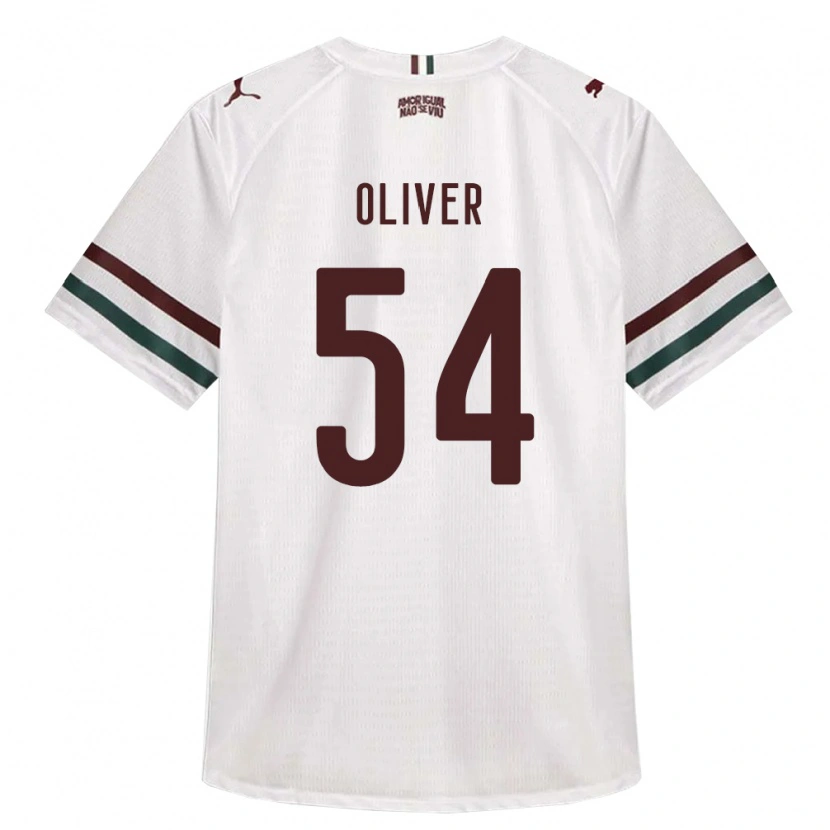 Danxen Niño Camiseta Oliver Martins #54 Blanco Verde Borgoña 2ª Equipación 2026/27 La Camisa