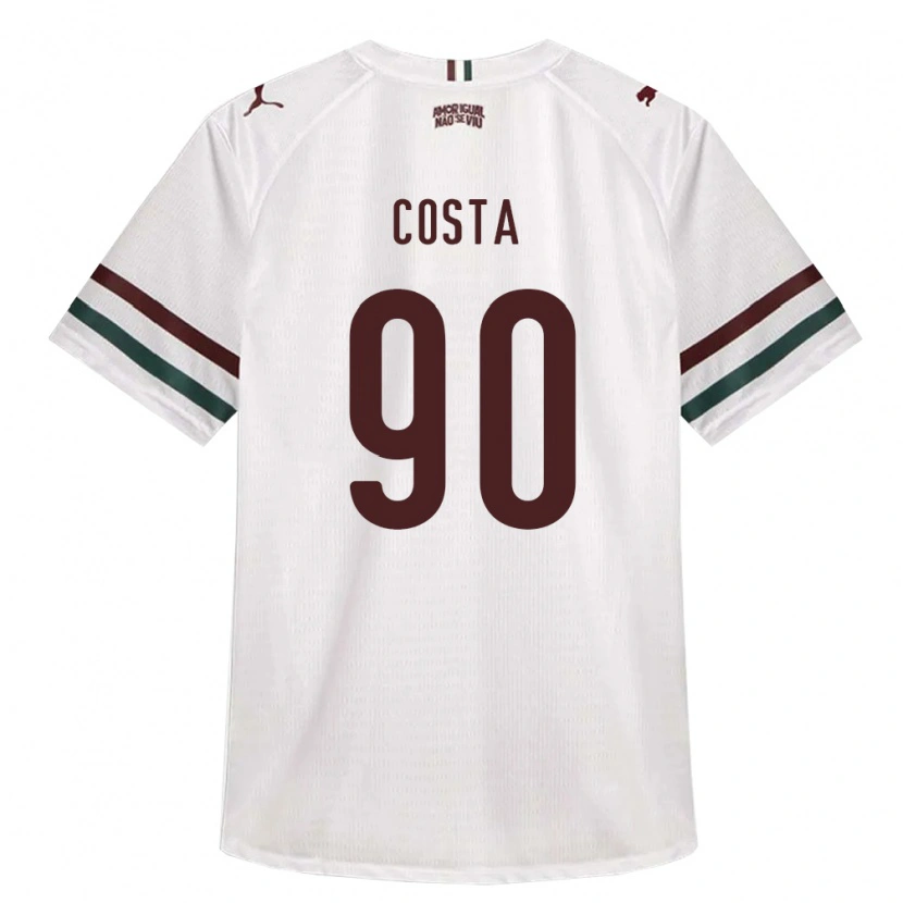 Danxen Niño Camiseta Douglas Costa #90 Blanco Verde Borgoña 2ª Equipación 2026/27 La Camisa