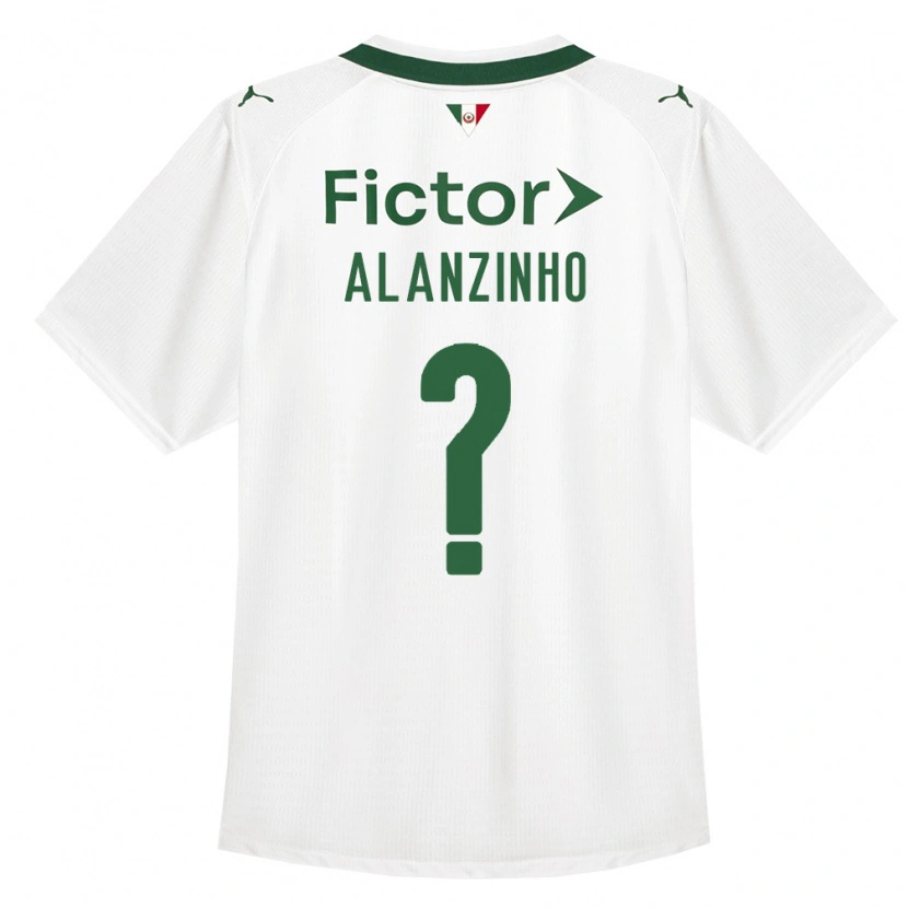 Danxen Niño Camiseta Alanzinho #0 Verde Blanco 2ª Equipación 2026/27 La Camisa