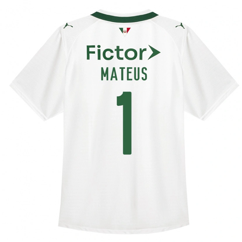 Danxen Niño Camiseta Mateus #1 Verde Blanco 2ª Equipación 2026/27 La Camisa