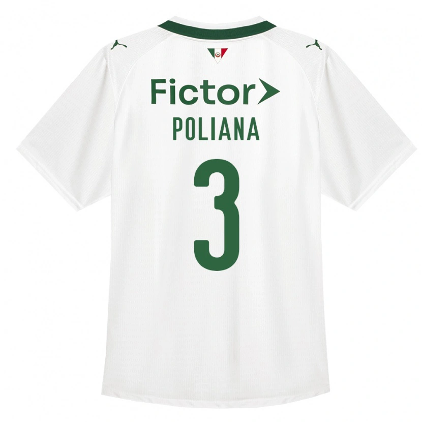 Danxen Niño Camiseta Poliana #3 Verde Blanco 2ª Equipación 2026/27 La Camisa