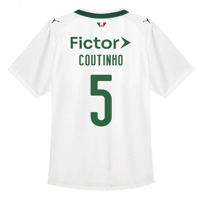 Danxen Niño Camiseta Rafael Coutinho #5 Verde Blanco 2ª Equipación 2026/27 La Camisa