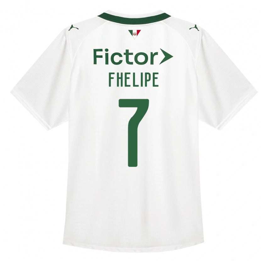 Danxen Niño Camiseta Luis Fhelipe #7 Verde Blanco 2ª Equipación 2026/27 La Camisa