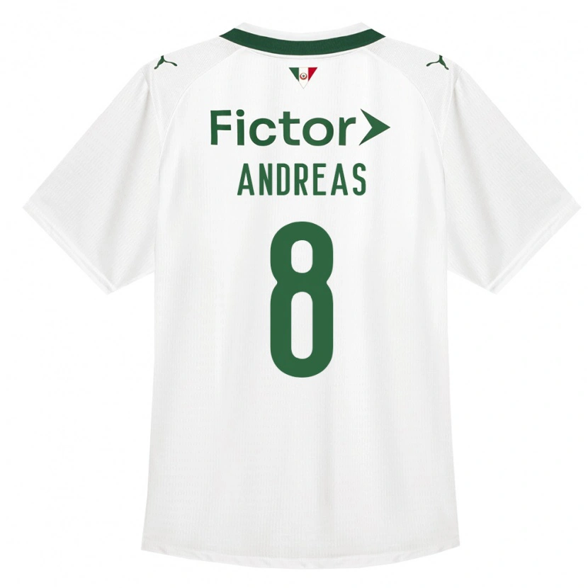 Danxen Niño Camiseta Andreas Pereira #8 Verde Blanco 2ª Equipación 2026/27 La Camisa