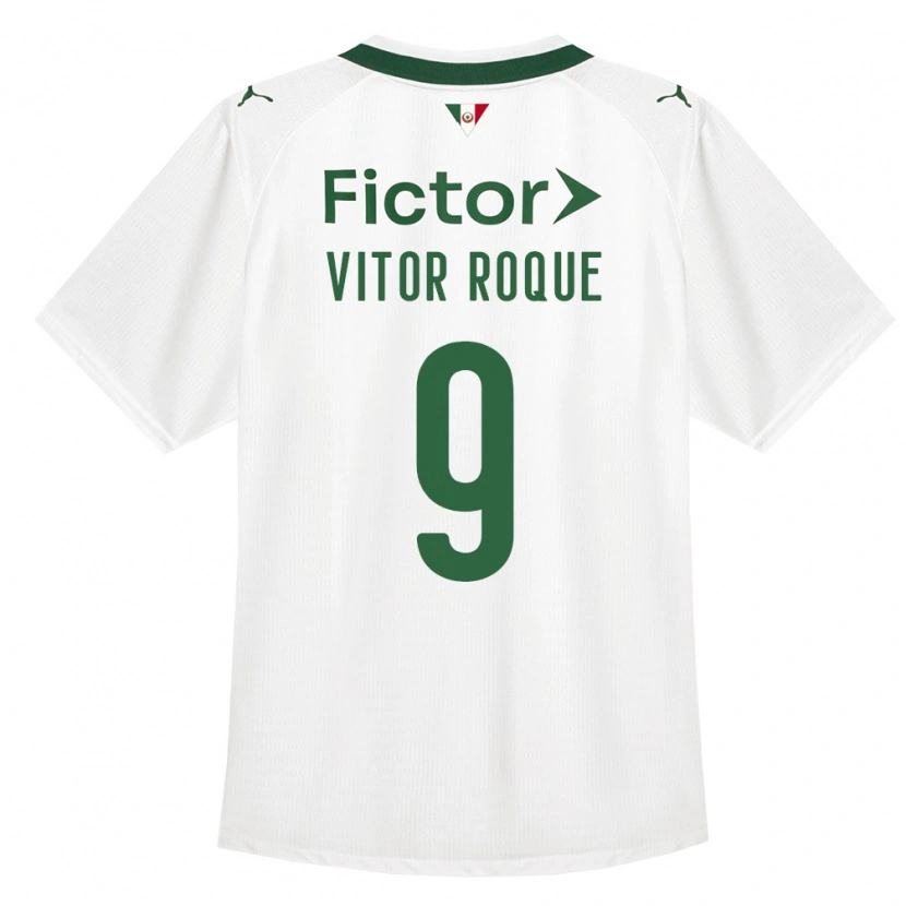 Danxen Niño Camiseta Vitor Roque #9 Verde Blanco 2ª Equipación 2026/27 La Camisa