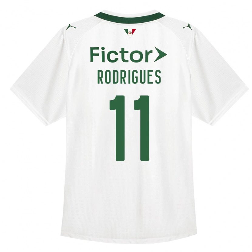 Danxen Niño Camiseta Bruno Rodrigues #11 Verde Blanco 2ª Equipación 2026/27 La Camisa
